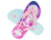 Chinelo Havaianas Infantil Barbie - Rosa e branco